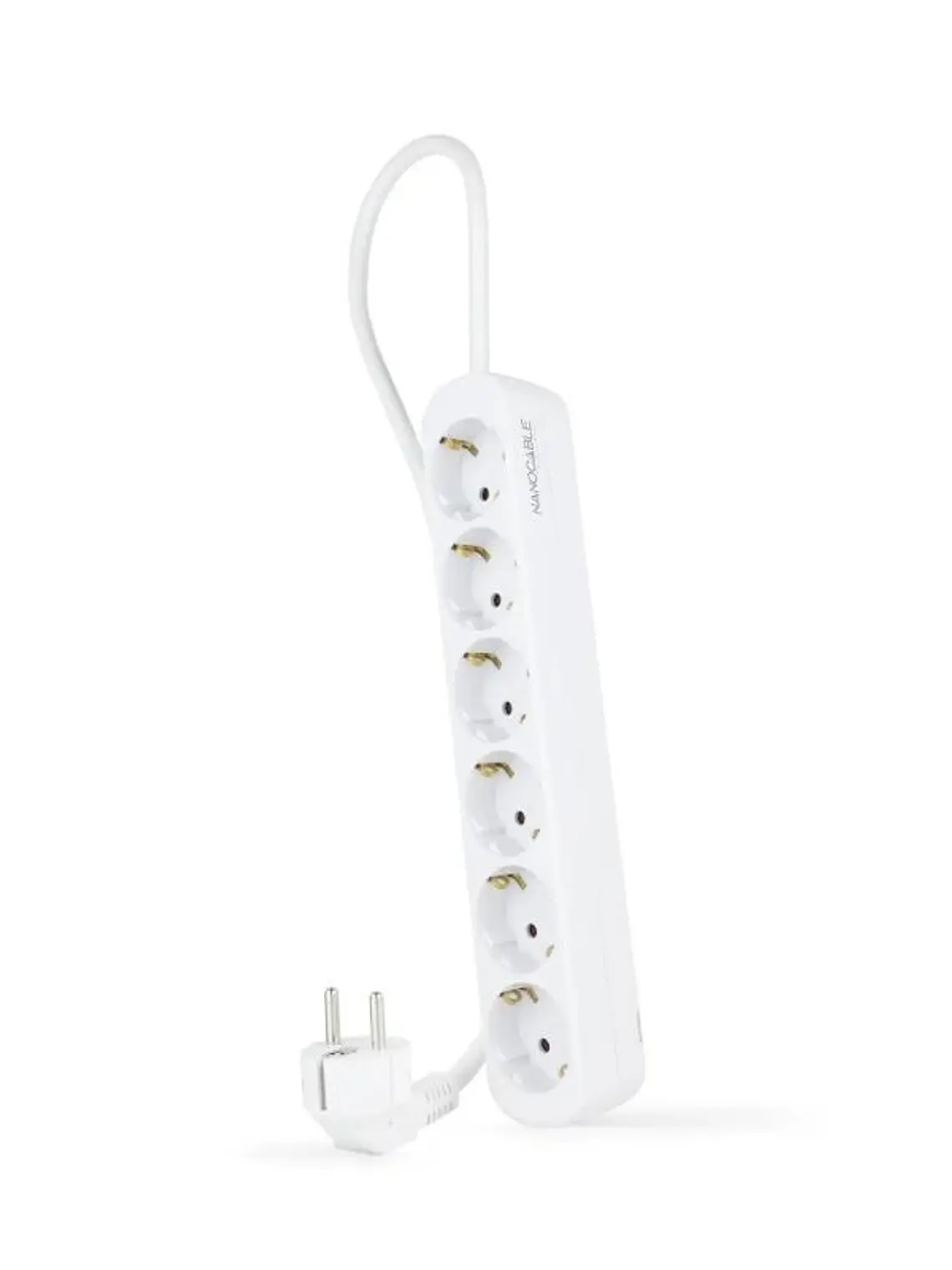 Nanocable Regleta de Enchufes 6 Tomas 1.4 m Blanco 1