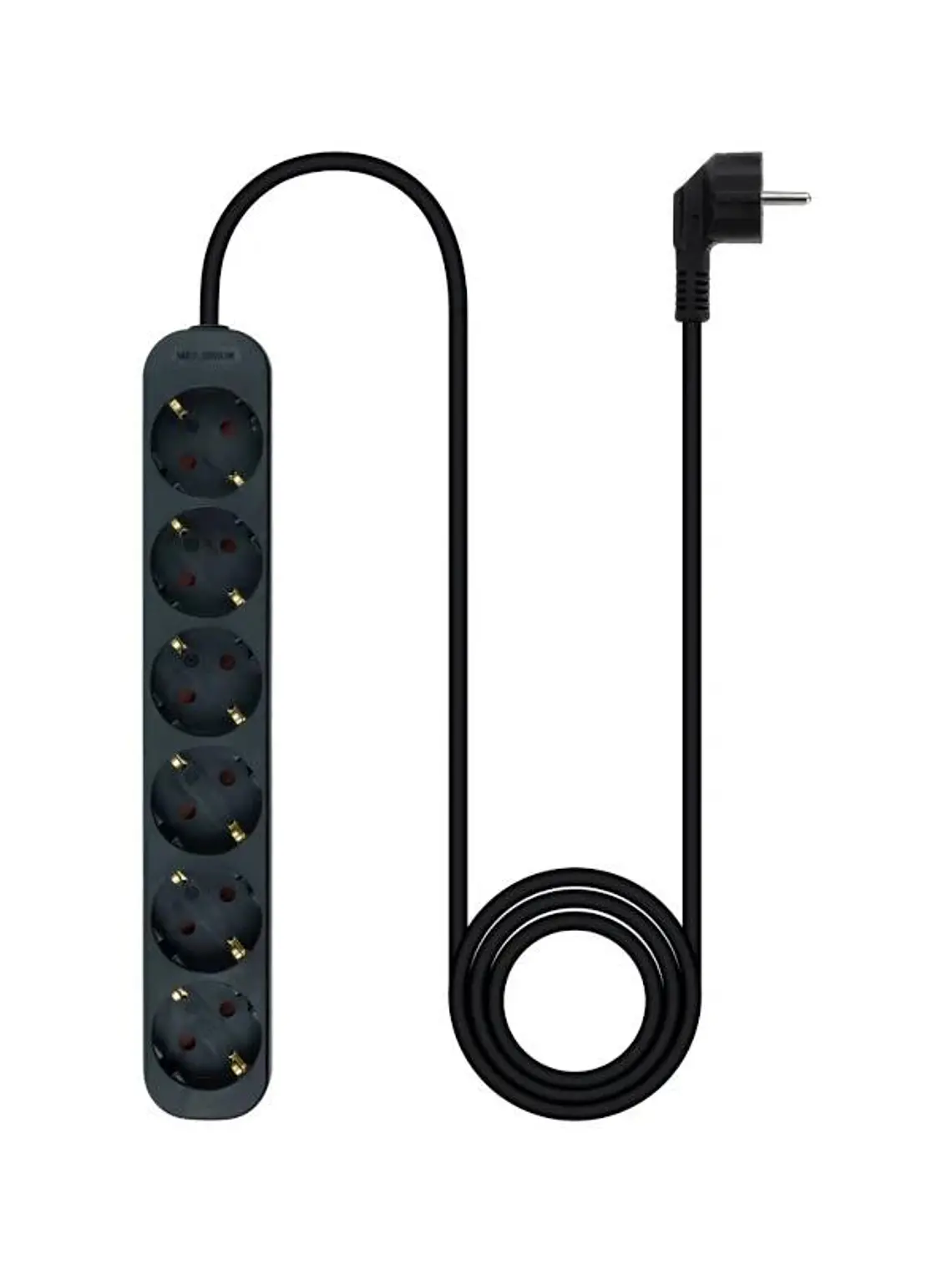 Nanocable Regleta de Enchufes 6 Tomas 1.4 m Negro 2