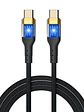 iggual Cable USB-C a tipo C 3A 100 cm trenzado LED - Miniatura 1