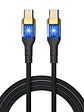 iggual Cable USB-C a tipo C 3A 100 cm trenzado LED - Miniatura 3