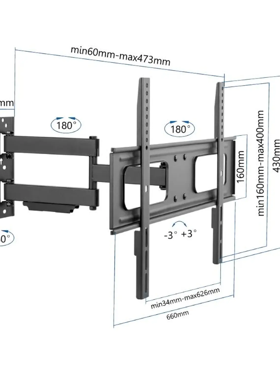 iggual SPTV13 Soporte TV pared Full 37-75
