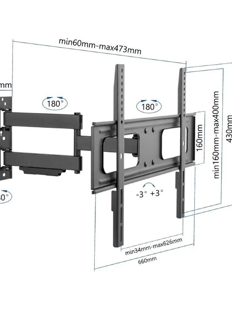 iggual SPTV13 Soporte TV pared Full 37-75