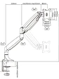 TooQ Soporte mesa incli/gira 1 brazo 13