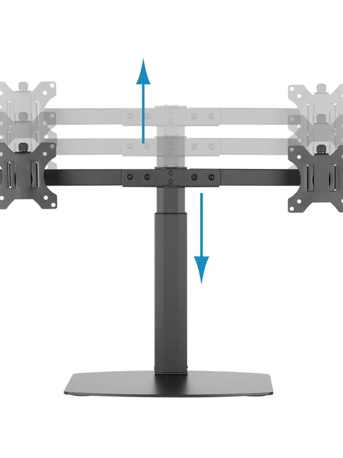 Tooq DB1727TN-B Soporte Monitor Mesa 2Brazos 17-27 2