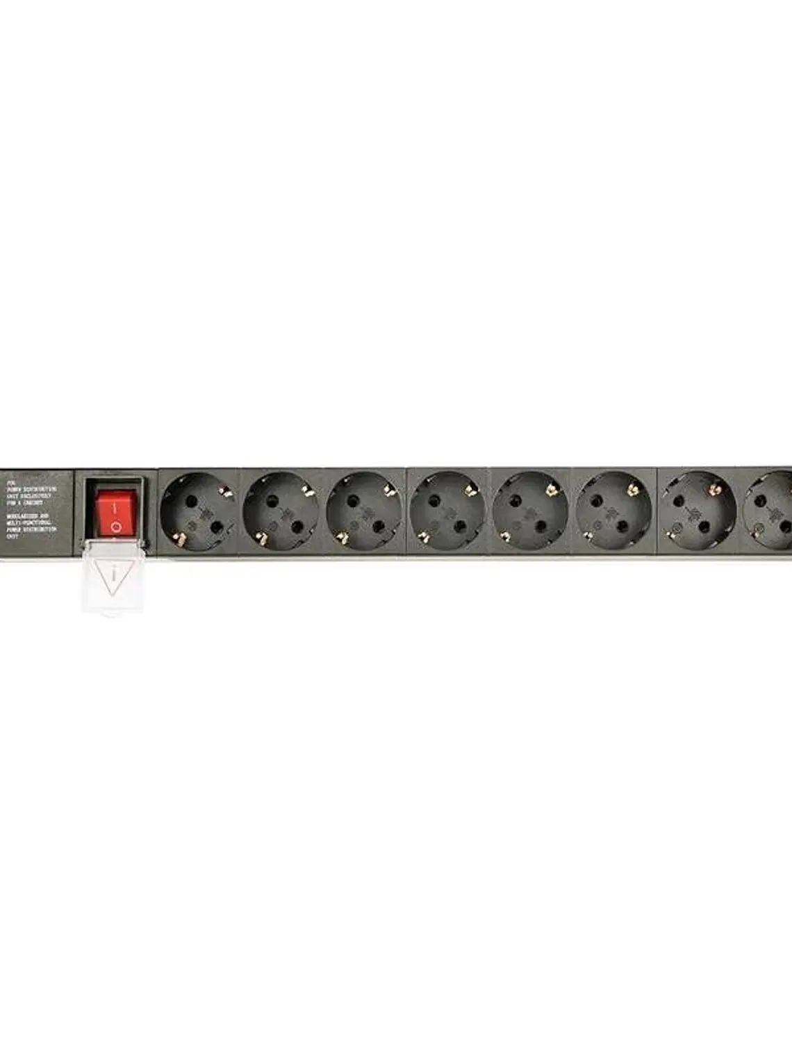 Gembird PDU 8 tomas Schuko1U, 10A,enchufe C14 3 m 1