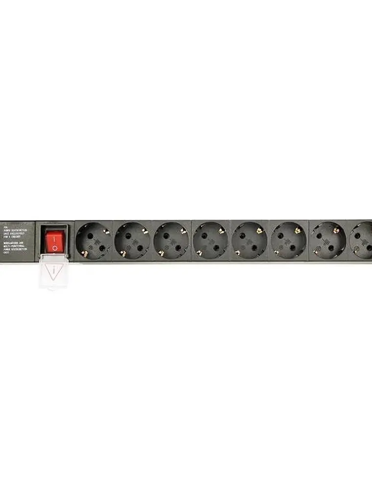 Gembird PDU 8 tomas Schuko1U, 10A,enchufe C14 3 m 1