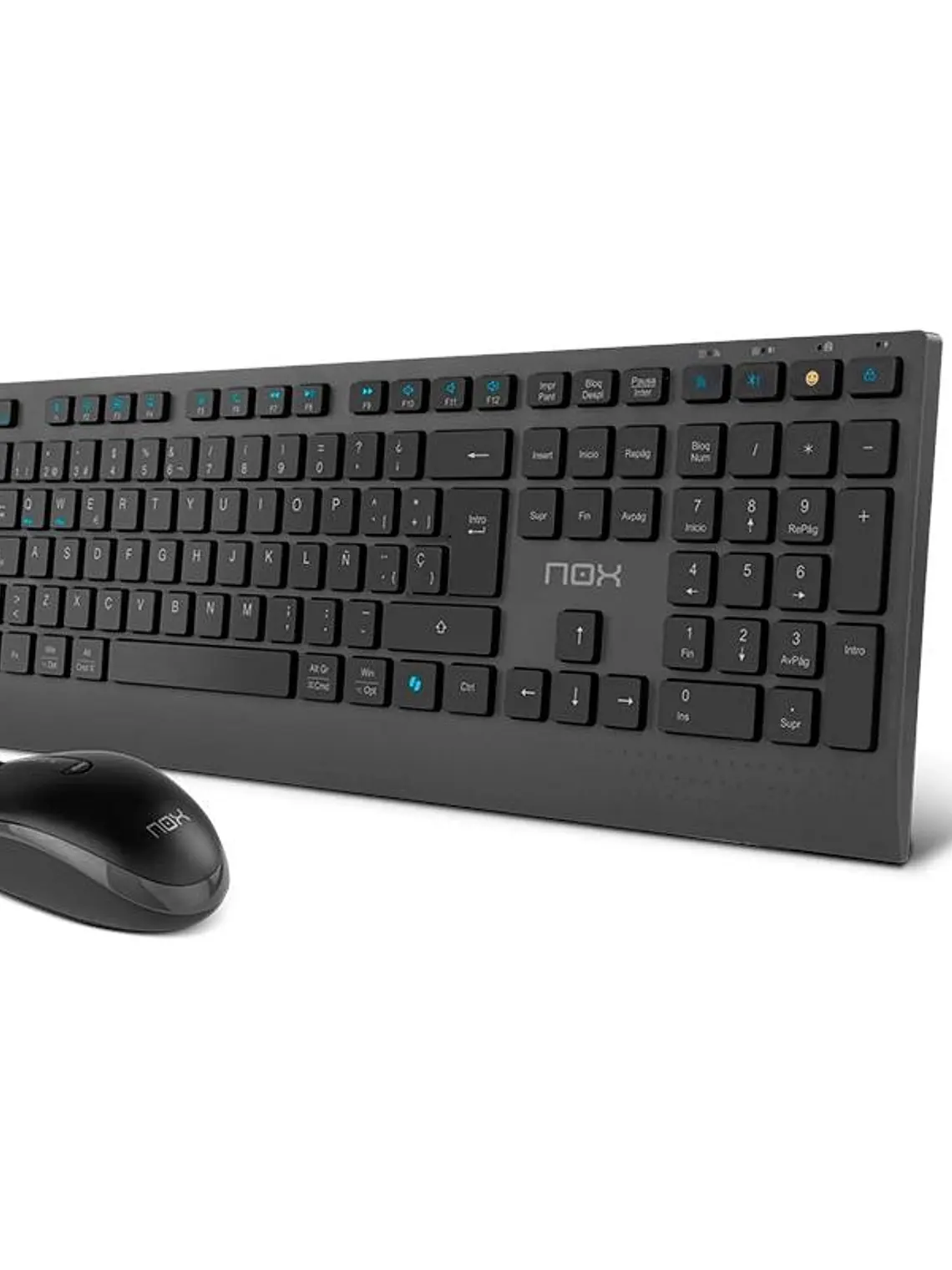 NOX LITE DUO Teclado+Ratón Inalámbrico Negro 1