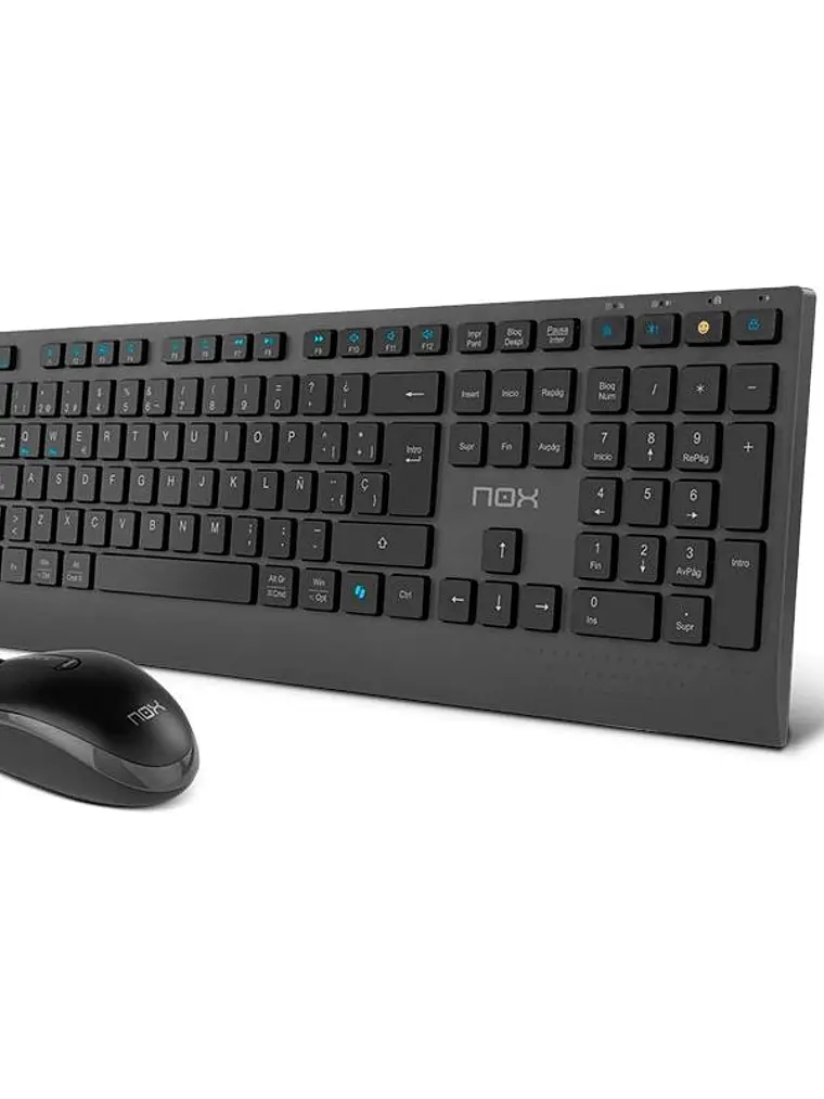 NOX LITE DUO Teclado+Ratón Inalámbrico Negro 1