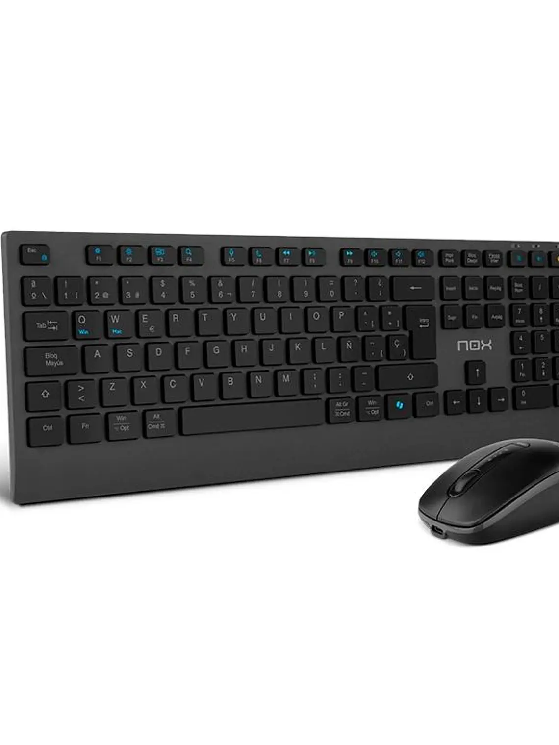 NOX LITE DUO Teclado+Ratón Inalámbrico Negro 2