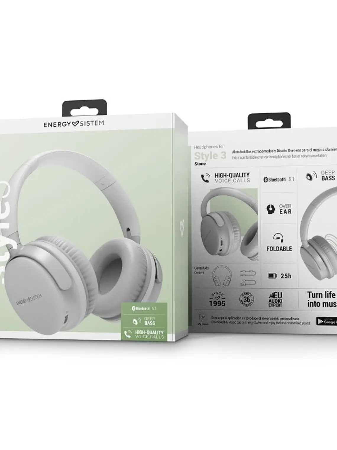 ENERGY SISTEM Auriculares BT Style 3 Stone 4