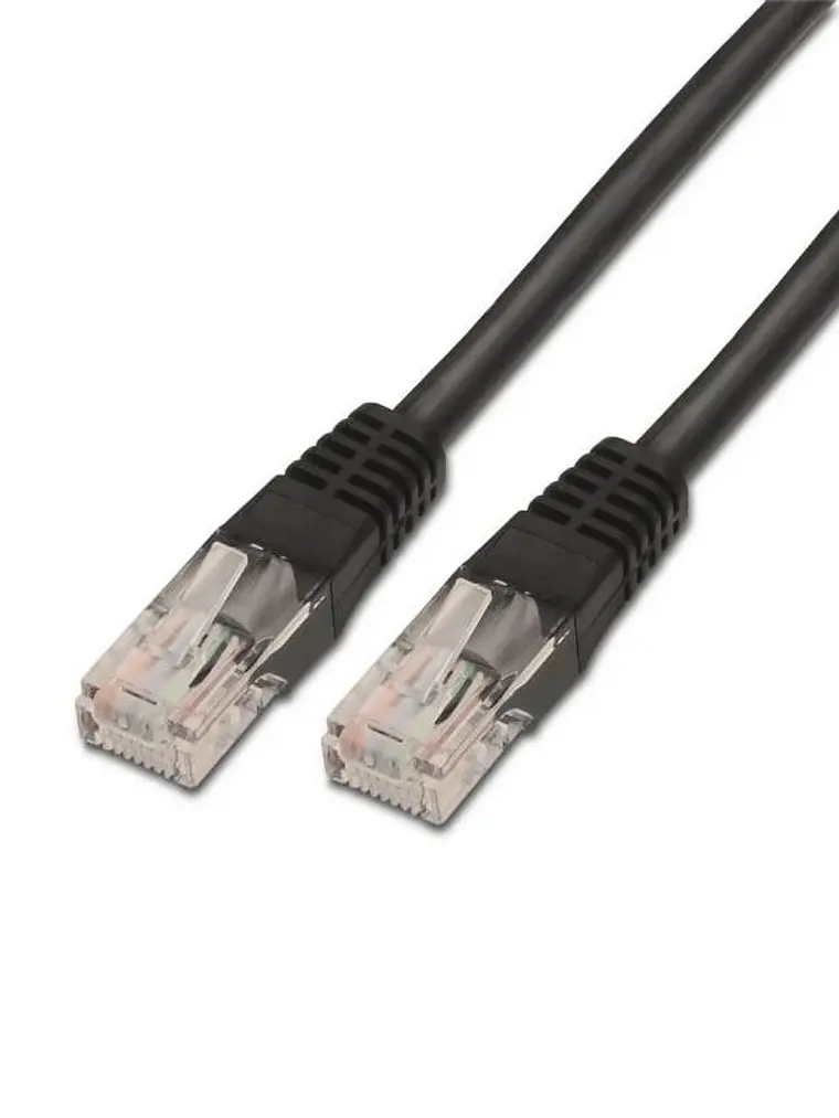 Aisens Latiguillo RJ45 CAT.6 UTP AWG24 negro 0.5m 1