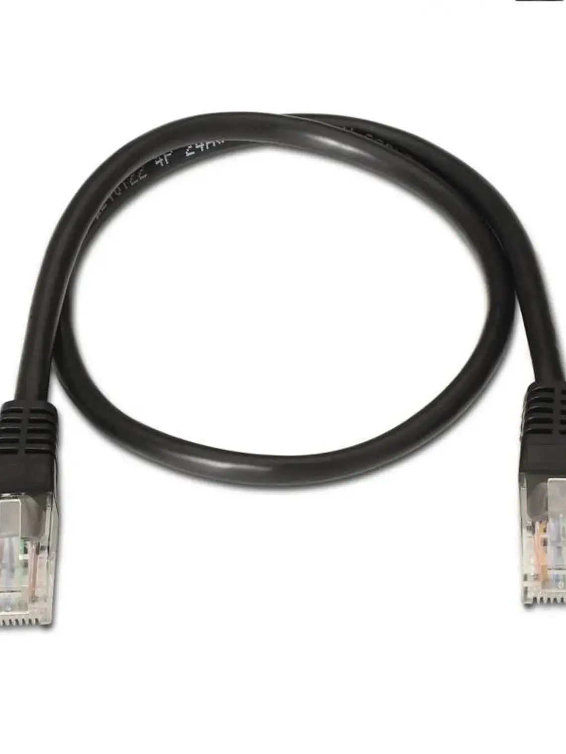 Aisens Latiguillo RJ45 CAT.6 UTP AWG24 negro 3.0m 2
