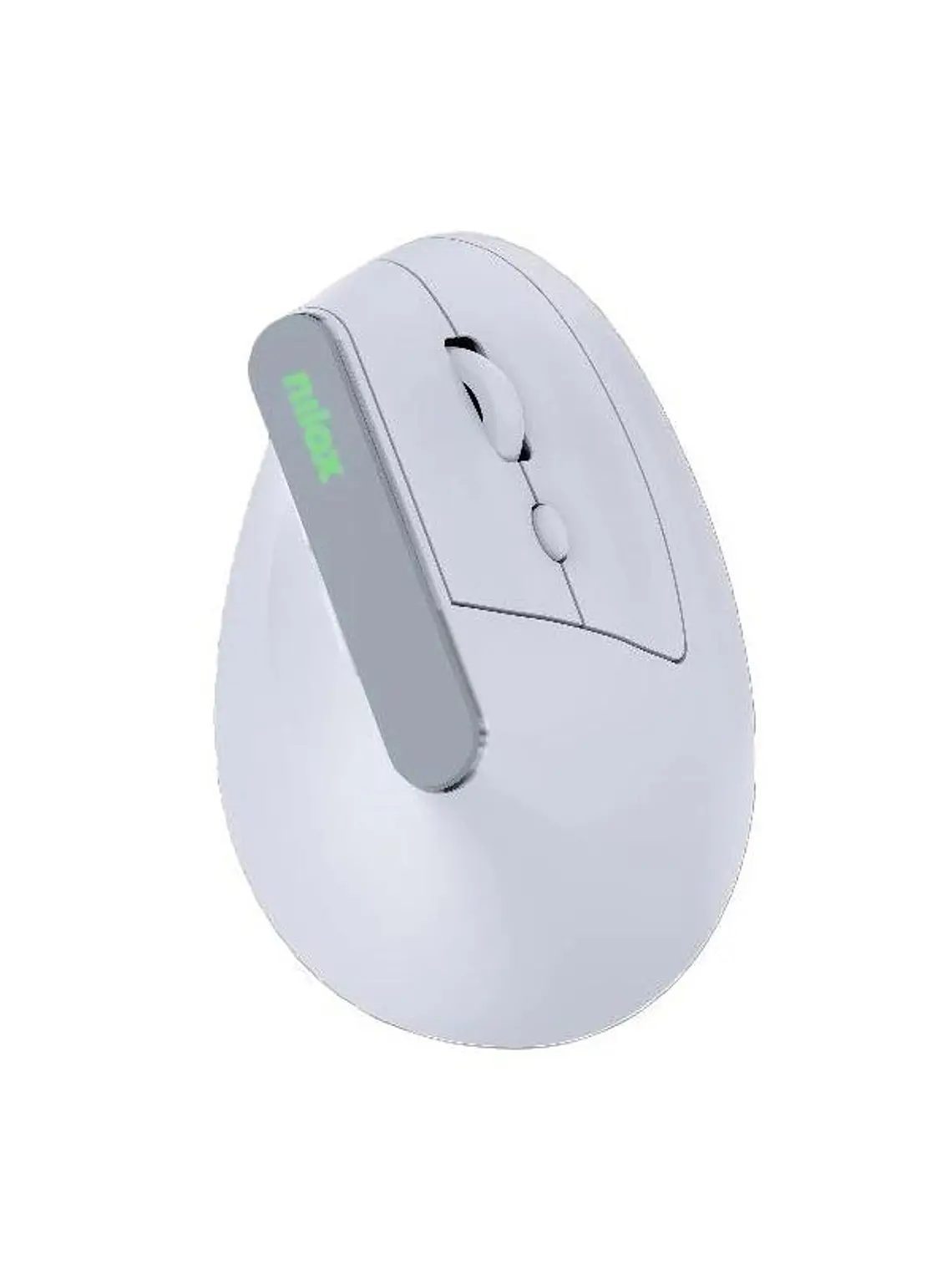 Nilox Ratón Wir Vertical Rec. Silen 1600DPI Blanco 1
