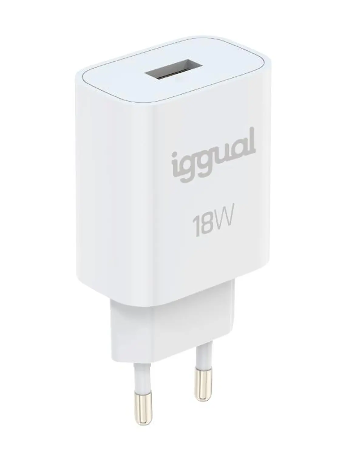 iggual Cargador 1xUSB-A carga rápida QC3.0 18W 3