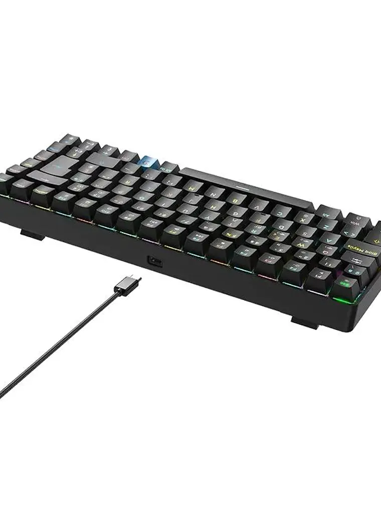 Hiditec teclado Gaming GM1K Switches red 2