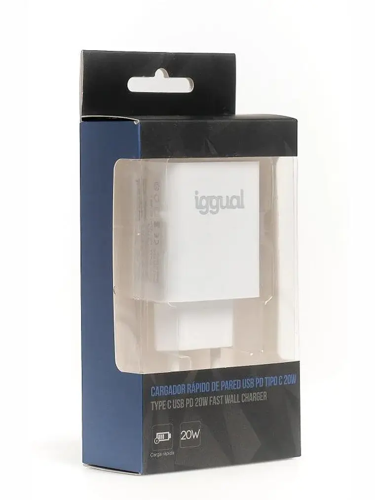 iggual Cargador rápido USB PD tipo C 20W 2