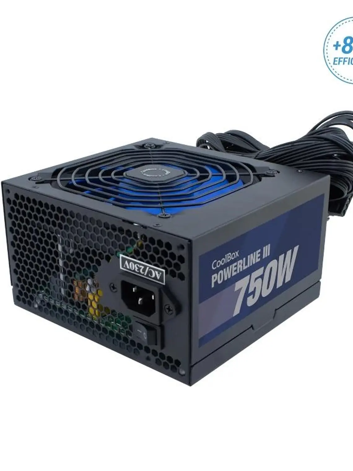 COOLBOX FUENTE ALIM ATX  POWERLINE3 750W 85%EFI 1