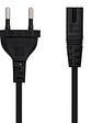 Nanocable Cable Alim. forma 8 CEE7/16/M-C7/H, 1.5m - Miniatura 1