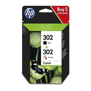 HP Cartucho Multipack 302 Negro+ Color