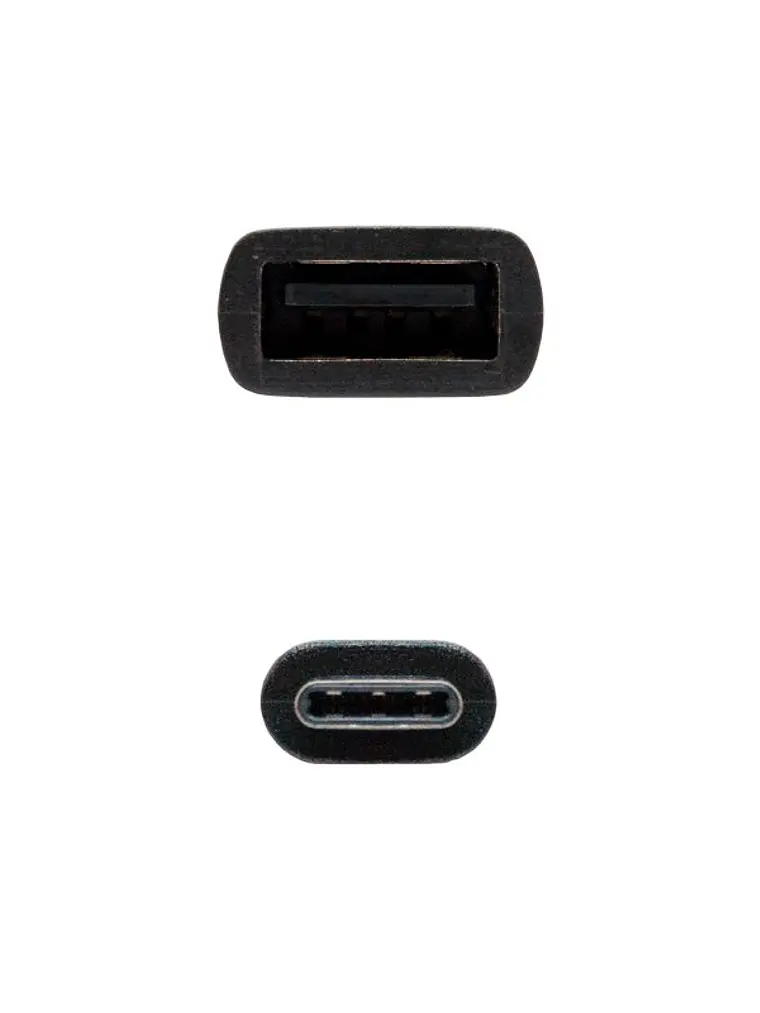 Nanocable Cable USB 2.0 3A, USB-C/M-A/F, 15cm 4