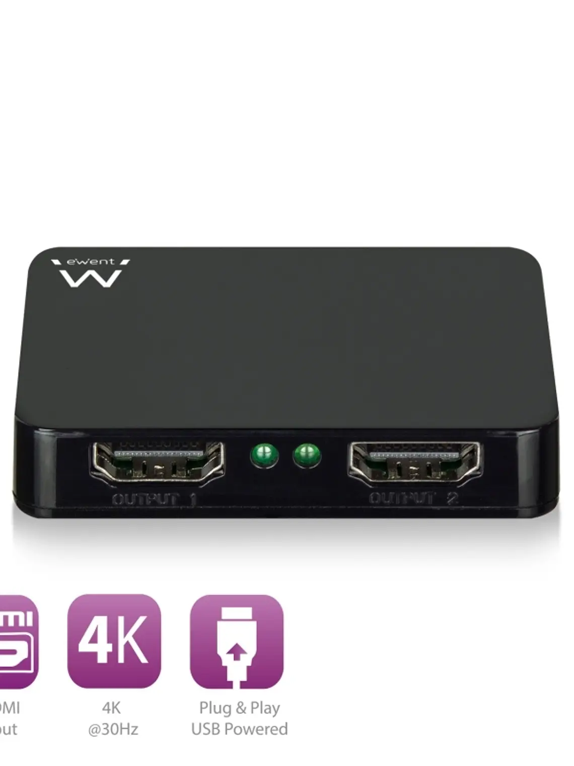 Ewent Divisor 4K HDMI 1x2 High Speed 1