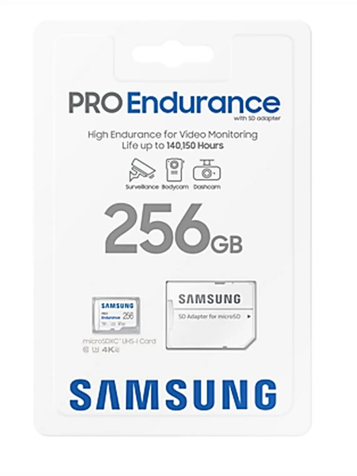 Samsung MicroSDHC Pro Endurance 256GB Clase 10 c/a 4