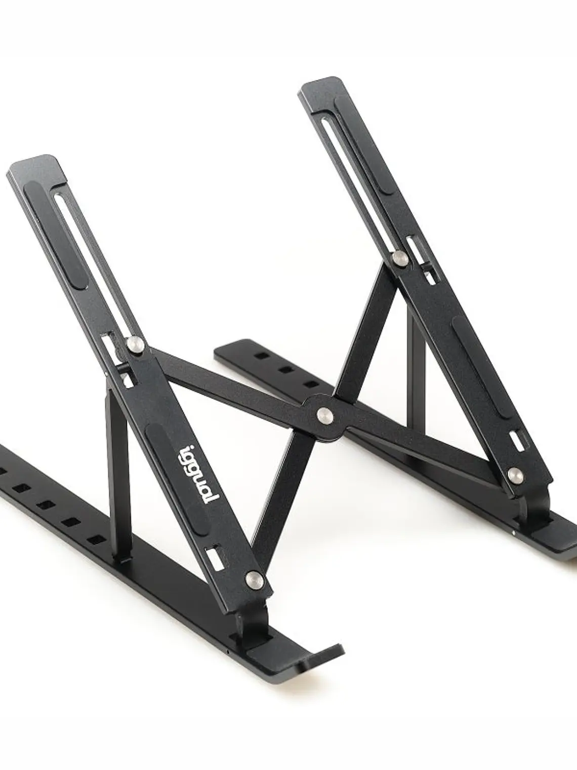 iggual Soporte elevador plegable portátil 17 negro 1