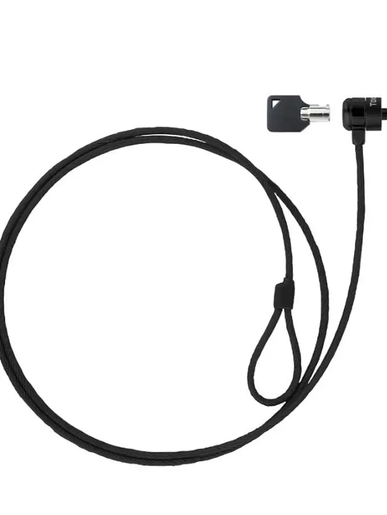 Tooq Cable de seguridad con llave portátiles Gris 1