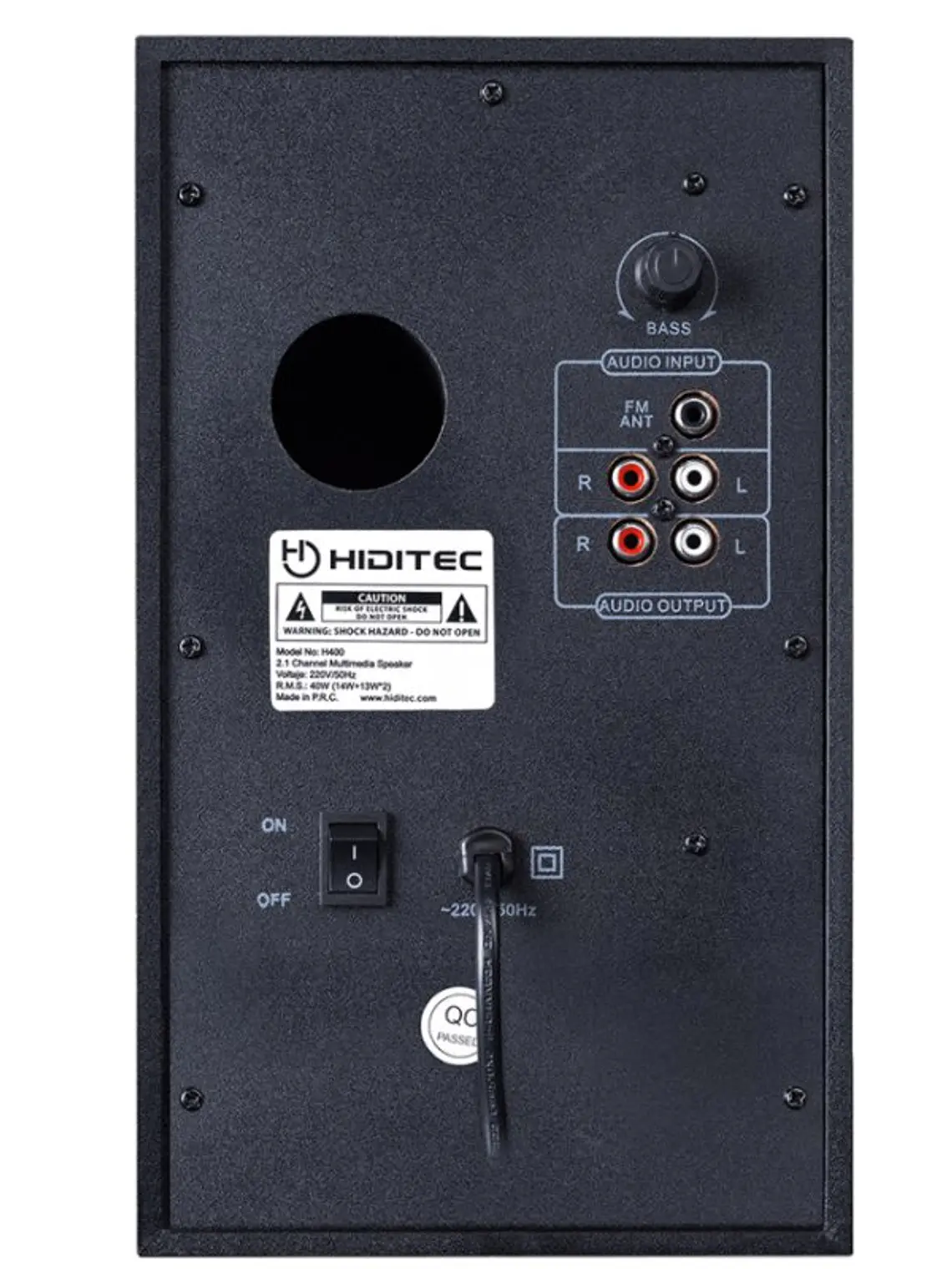 Hiditec Altavoz 2.1 H400 DARK EDITION 3