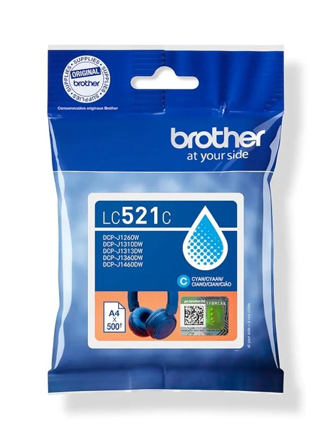 Brother Cartucho LC521C Cian 1