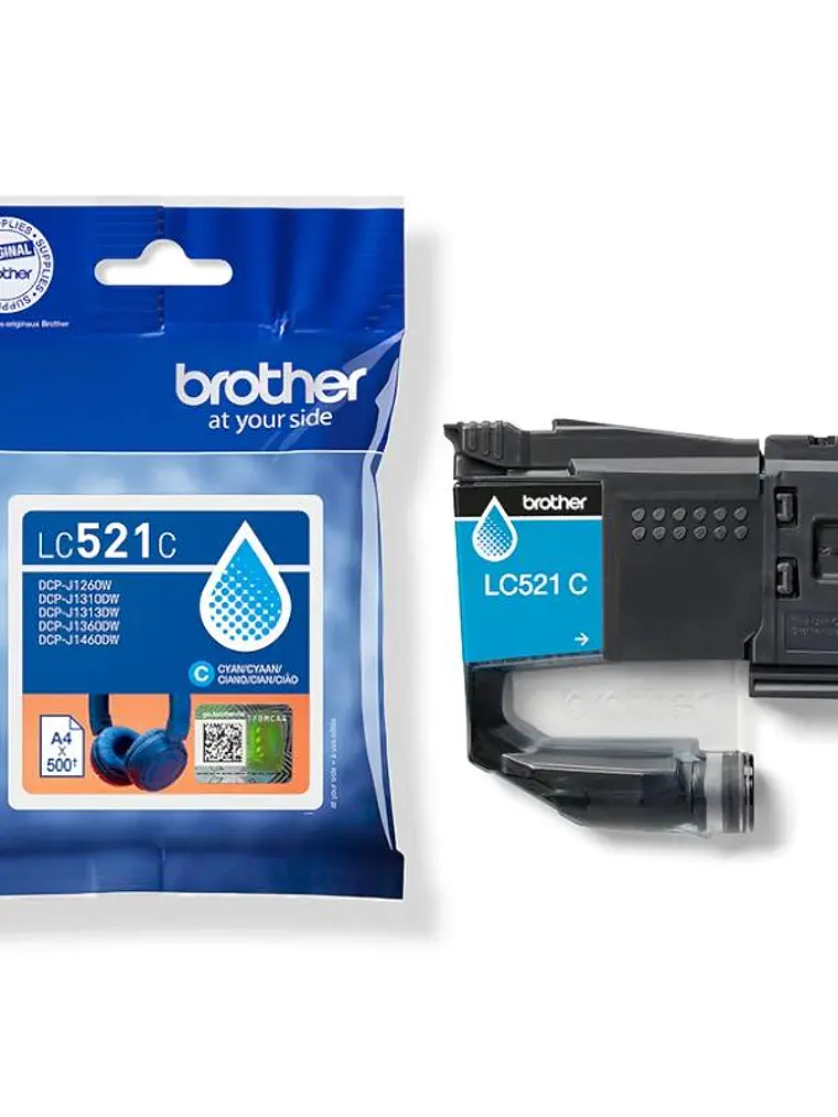 Brother Cartucho LC521C Cian 3