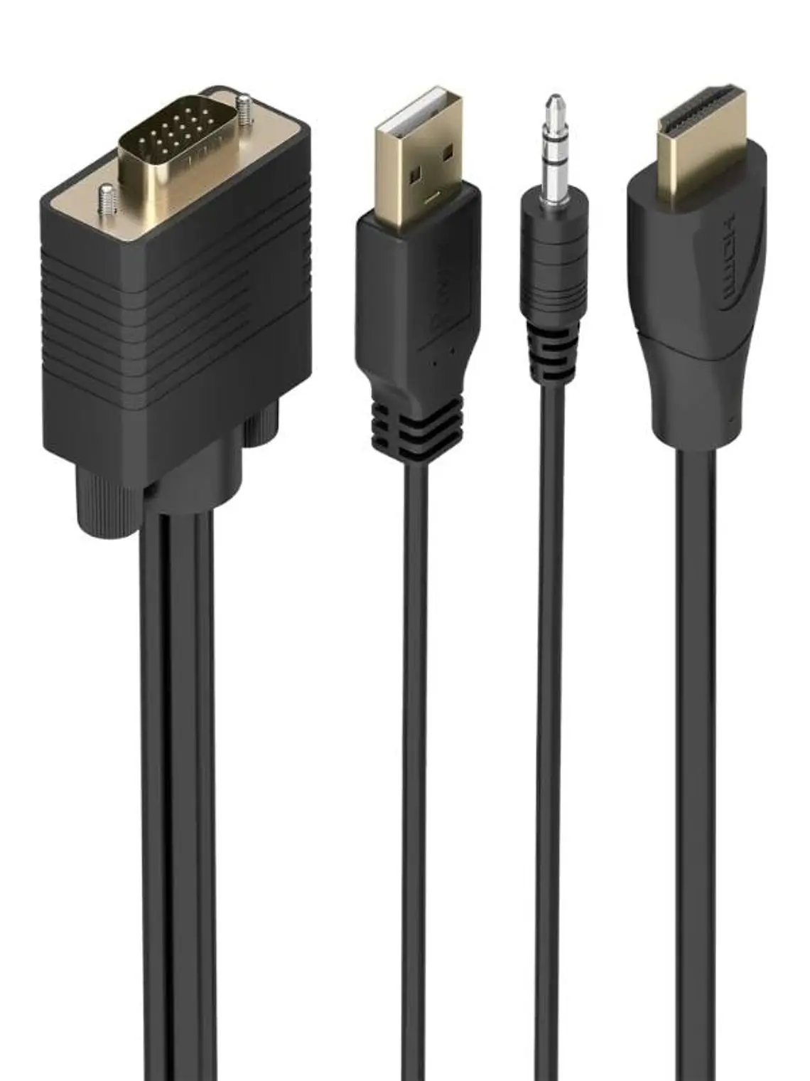 Aisens Cable Conversor SVGA y Audio a HDMI 1m 1