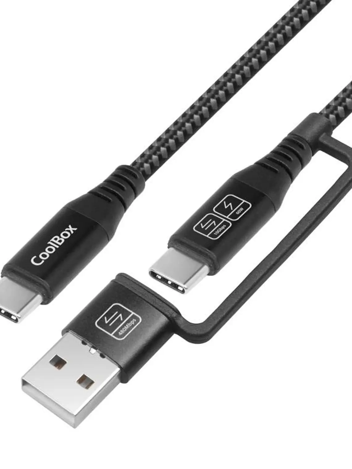 COOLBOX CABLE TRENZ USB-C+A/USB-C 3.2 GEN2 1.8 1