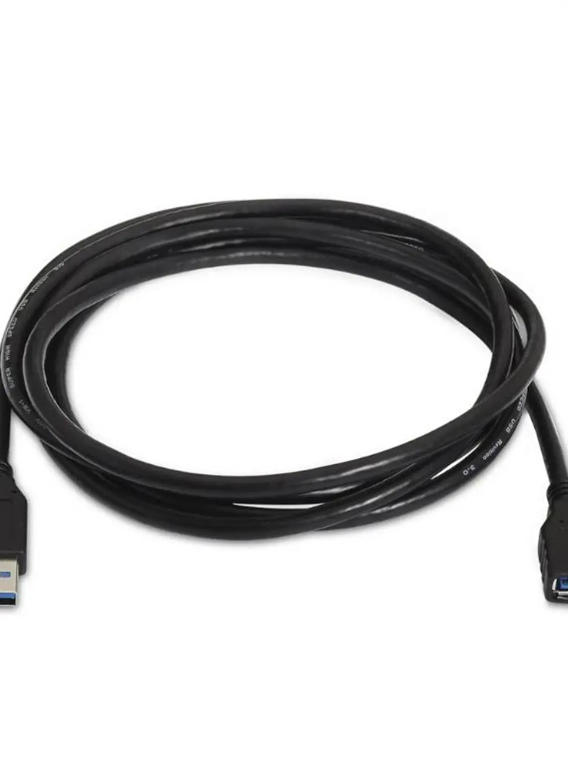 Aisens Cable USB 3.0 Tipo A/M-A/H negro 1.0m 2