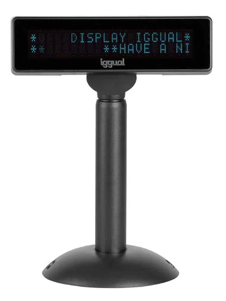 iggual Visor TPV regulable USB VFD 7