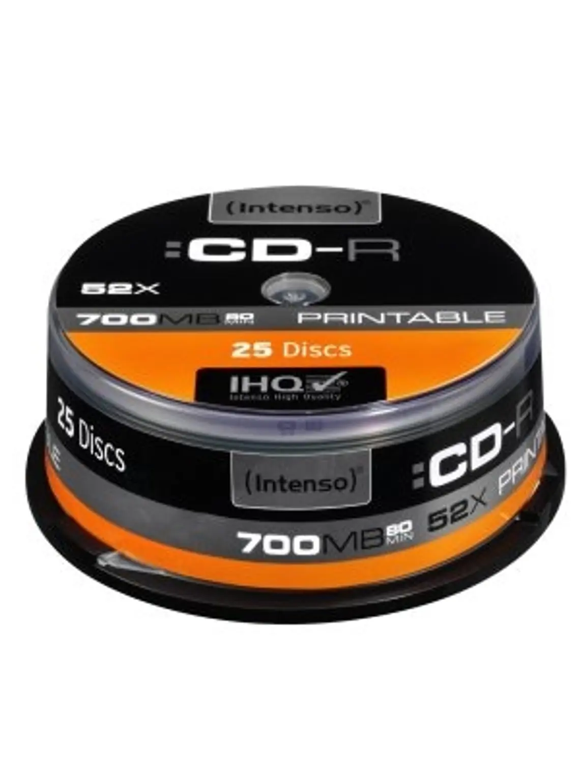 Intenso CD-R 700MB 52x Printable Tarrina 25Uds 1