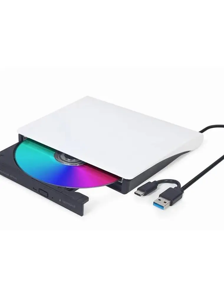 GEMBIRD Unidad de DVD USB externa Blanco 1