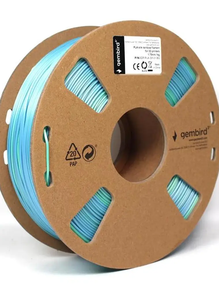 Gembird Bobina Filamento Azul Impresoras 3D 2
