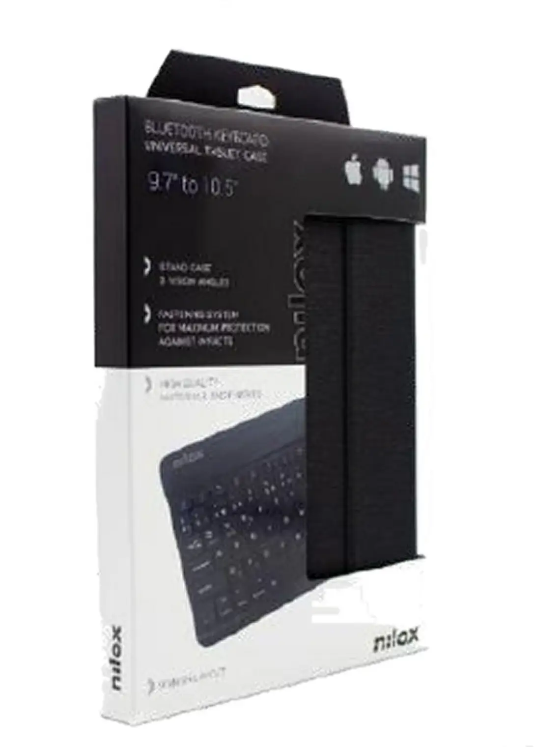 NILOX Funda tablet 9.7 a 10.5 teclado bt negro 4