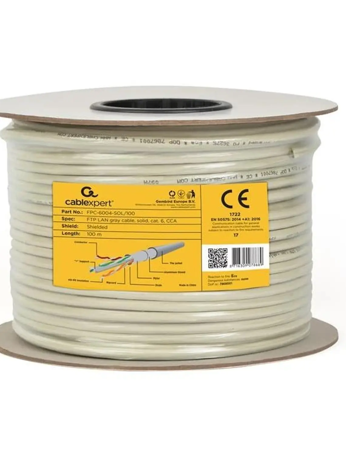 Gembird Cable LAN CAT6 FTP (CCA), sólido 100 m 1