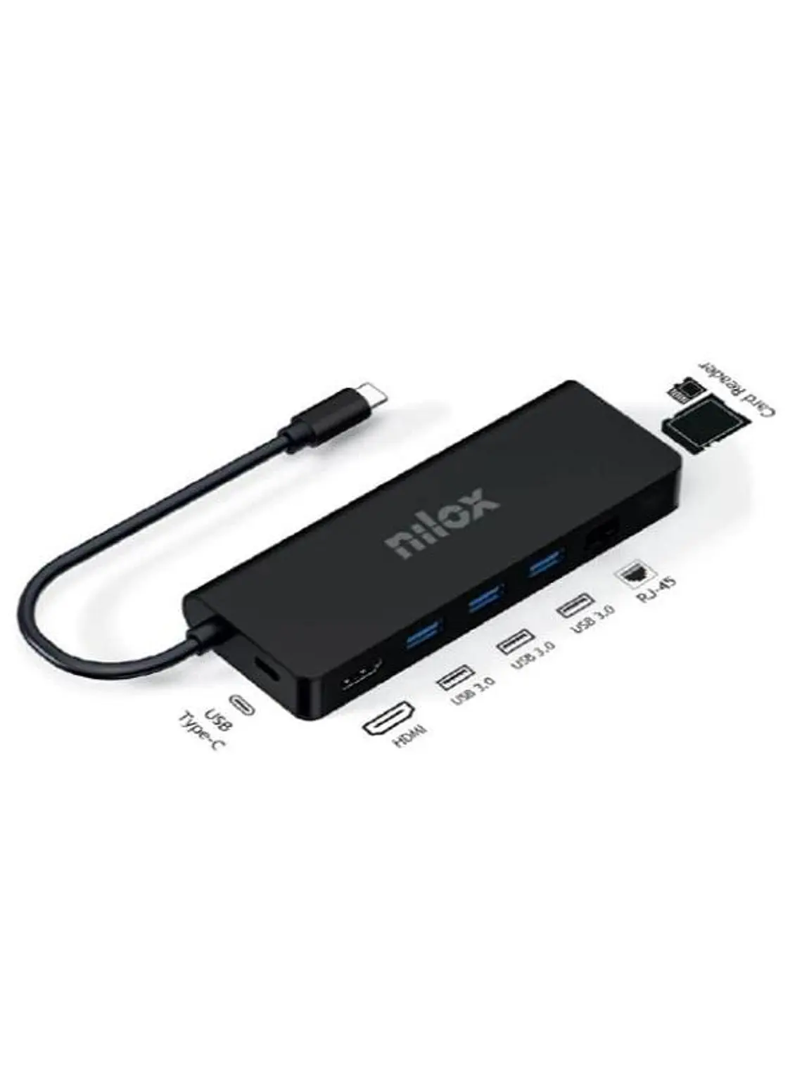Nilox Docking Station UsbC 8 EN 1 Dual 4K 1000Mbps 3