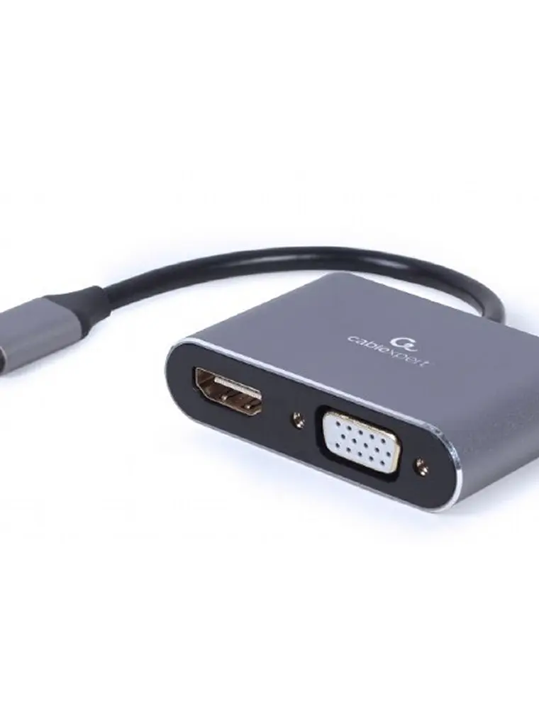 Gembird Adaptador USB Type-C a HDMI /VGA Gris 1