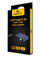 Gembird Adaptador USB Type-C a HDMI /VGA Gris - Miniatura 2