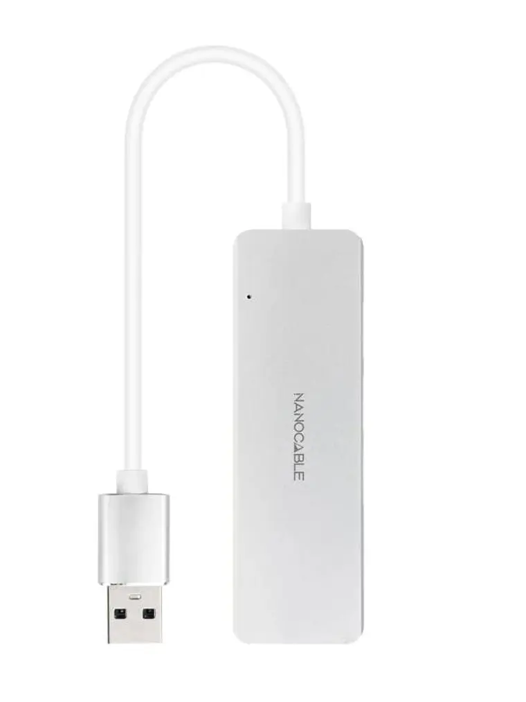 Nanocable Hub USB 3.0 4 x USB 3.0 10cm. Gris 4