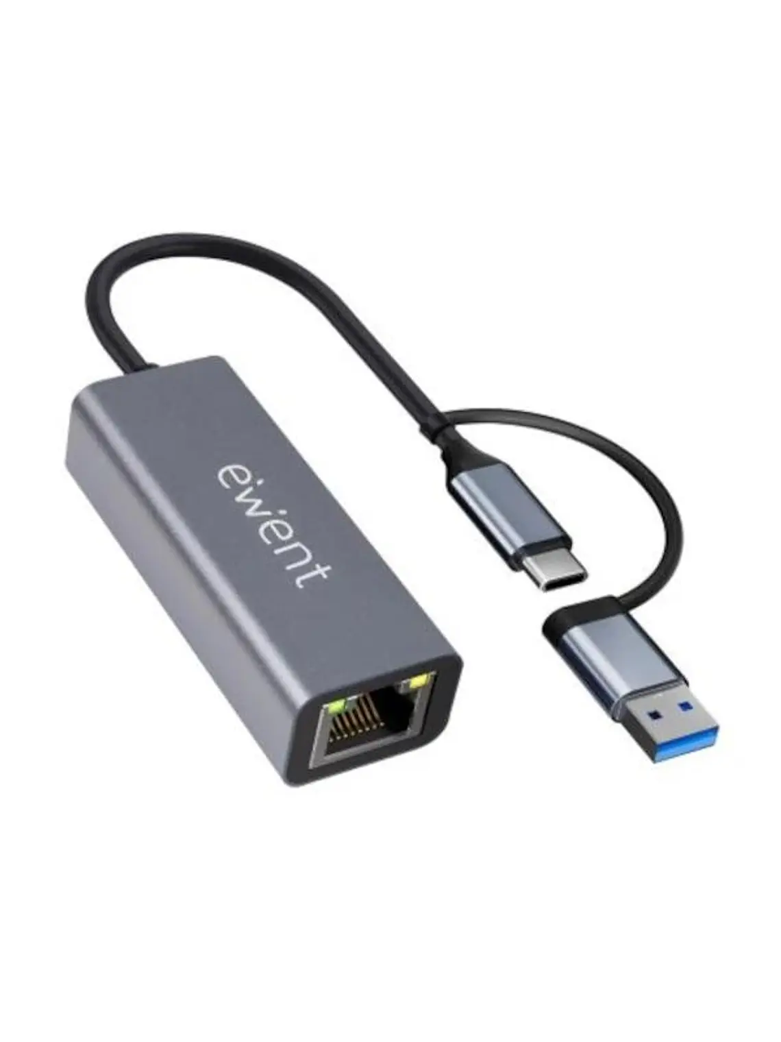 EWENT ADAPTADOR ETHERNET 1GIGABIT | USB-C Y USB-A 1