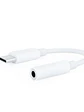 Nanocable Adaptador Audio USB-C-M a Jack-H, Blanco - Miniatura 1