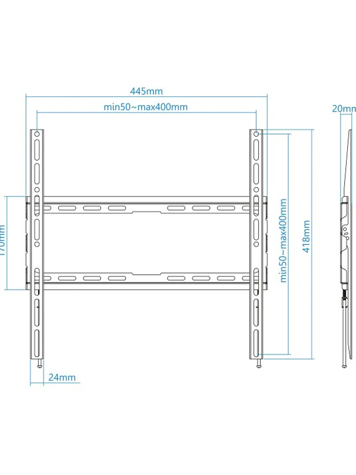 Tooq Soporte pared LP1070F-B pantallas 32