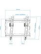 Tooq Soporte pared LP1044T-B incl pantallas 23-43
