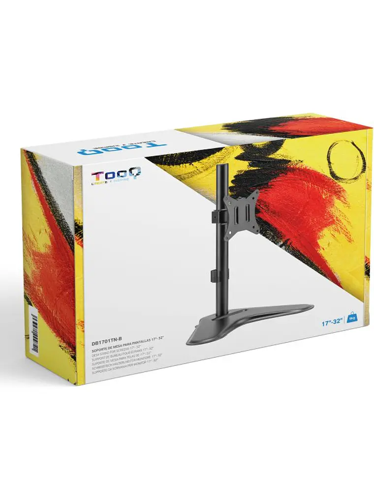 Tooq Soporte mesa DB1701TN-B 1 brazo 17-32
