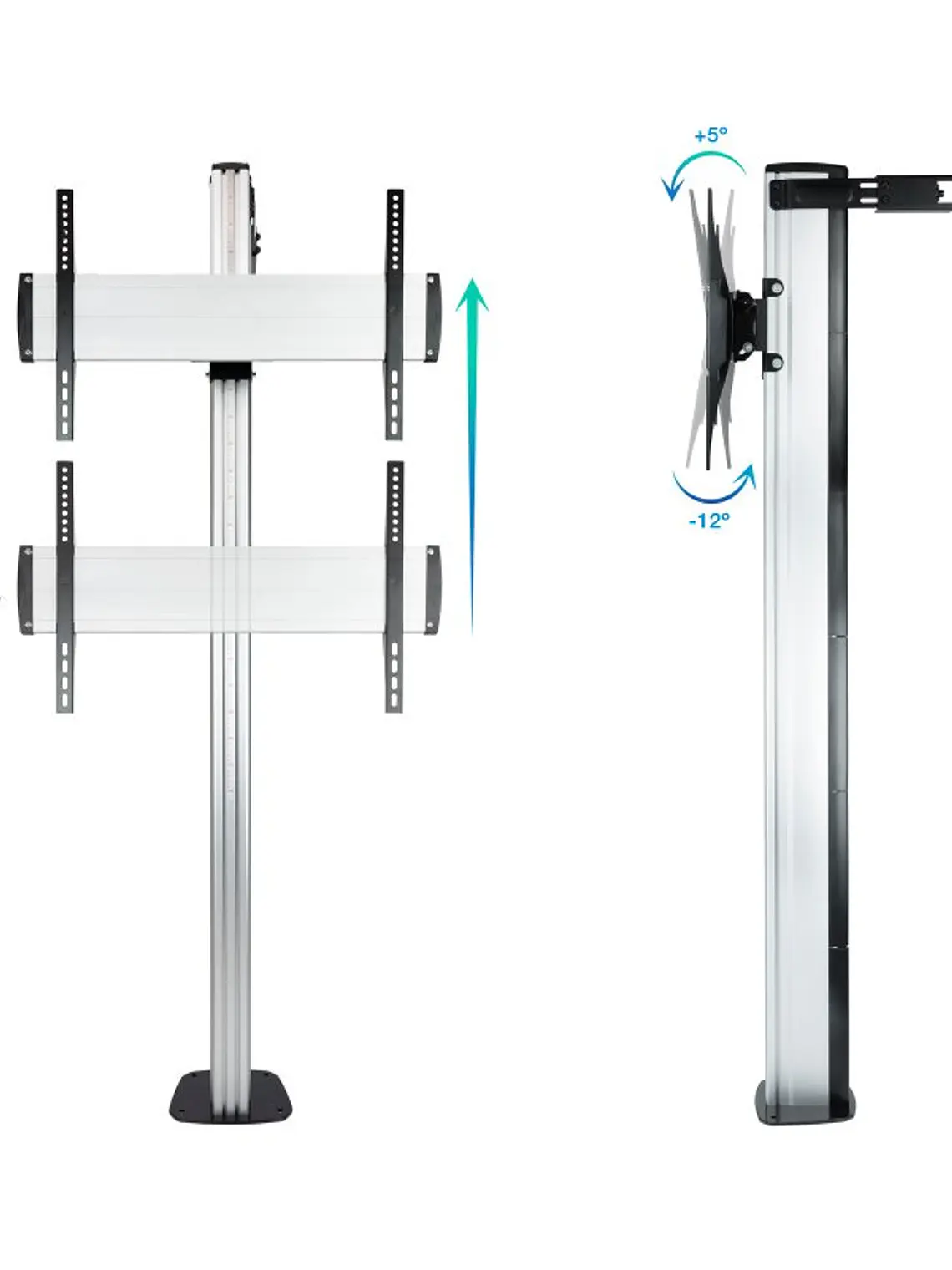 Tooq FS2270M-B Soporte suelo fijo  37-70